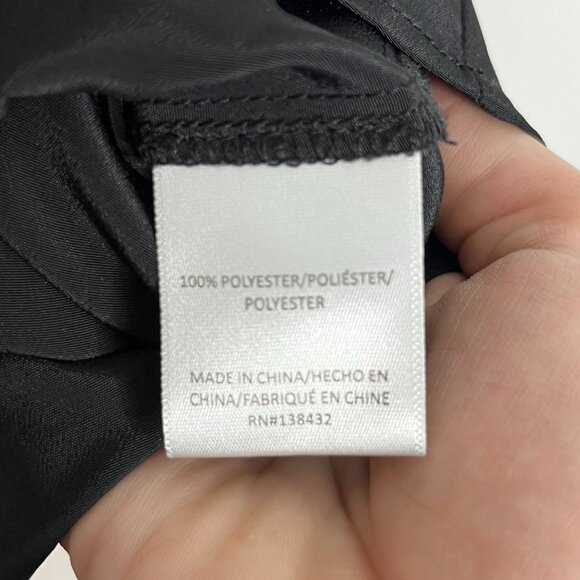 ModCloth Black Long Sleeve Collared V-Neck Shirt‎ Dress Size Small - Picture 3 of 9